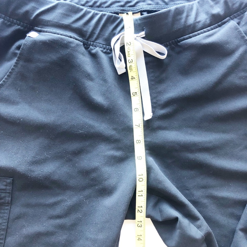 FIGS Scrubs Pants Womens XL Petite Zamora Jogger Black Technical Collection - Picture 8 of 9